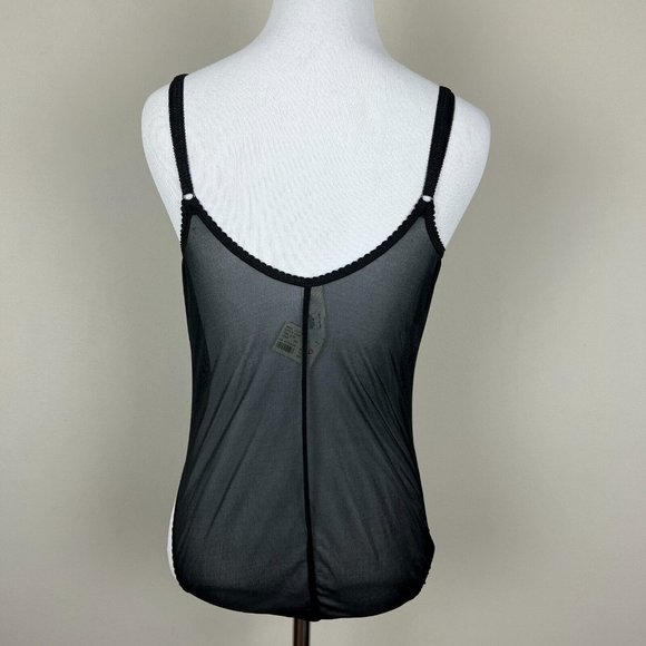 Victorias Secret Teddy 36B Black Lace Bodysuit Sheer Cheeky Underwire Sexy New - Picture 5 of 12